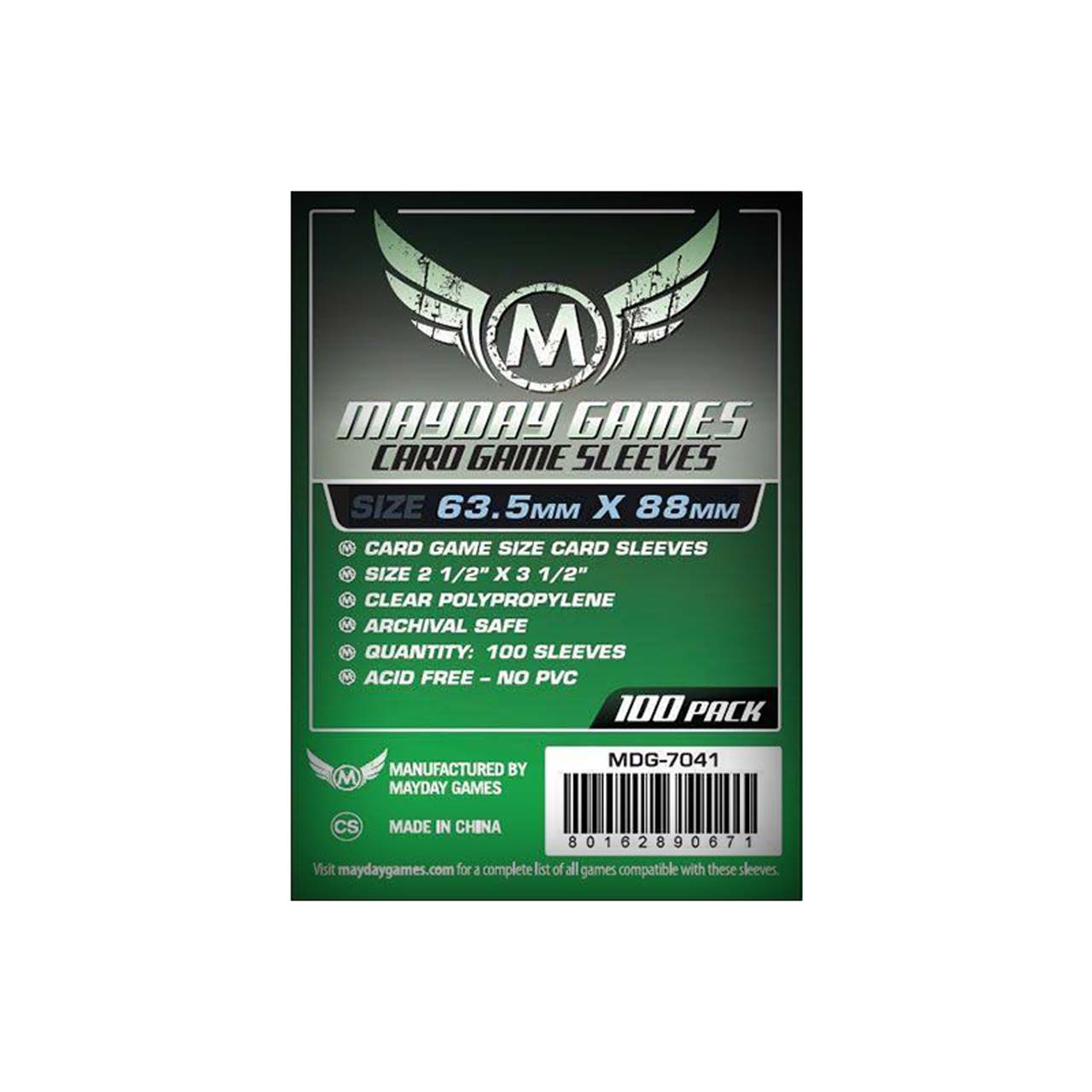 Sleeves Mayday 63.5x88mm Card Game