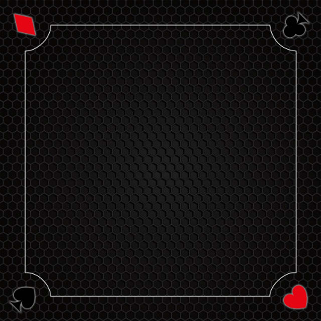 Tapis Noir Multi Jeux 60cm Coeur de Pique Excellence