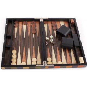 Backgammon marqueté Arlequin 38cm