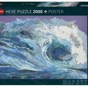 puzzle Wave Map Art
