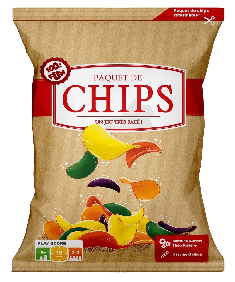 Paquet de chips jeu de societe