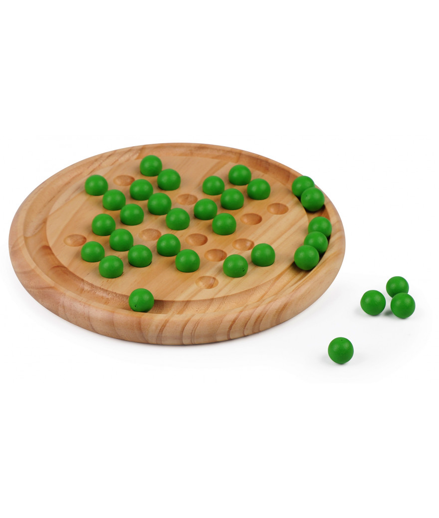 Solitaire en bois bille Verte 22.5 cm