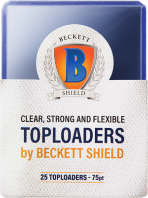 Beckett Shield : 25 toploader 75pt Regular Clear