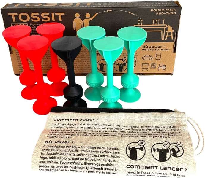 Tossit - Rouge-Cyan