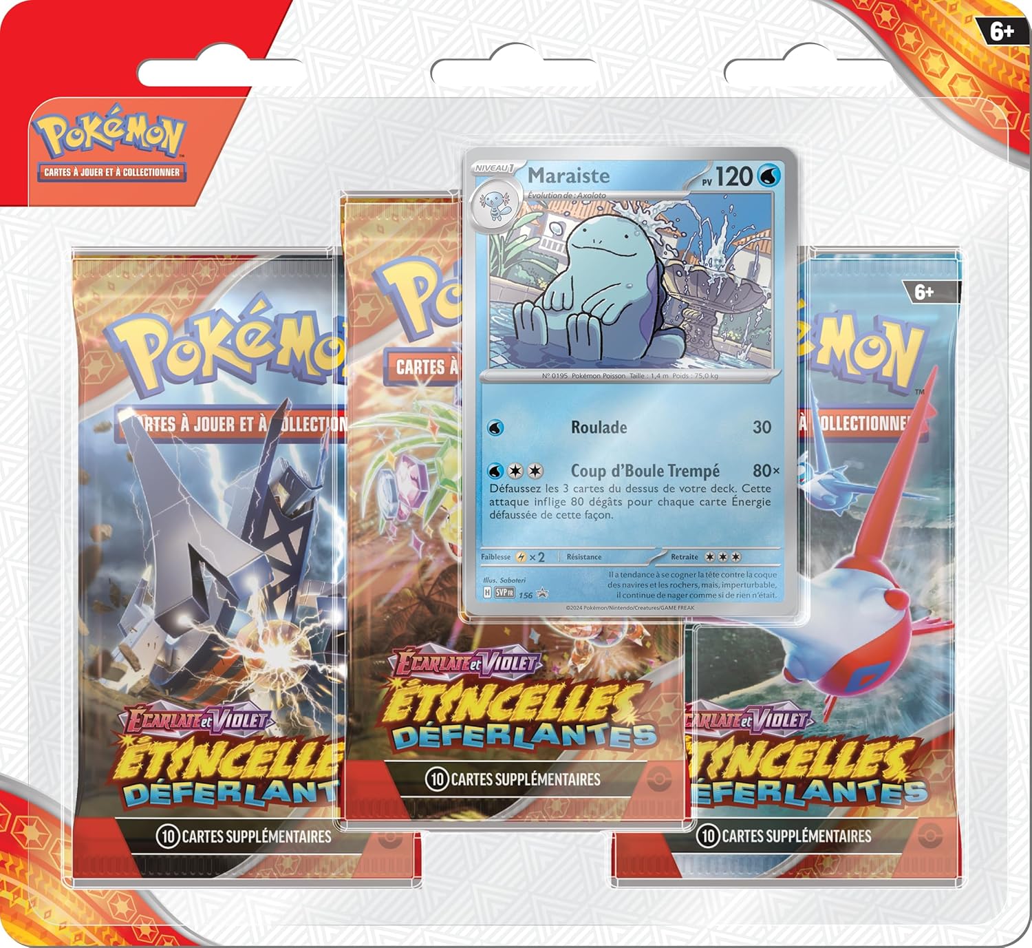Pokémon : Pack 3 boosters "Etincelles Déferlantes"