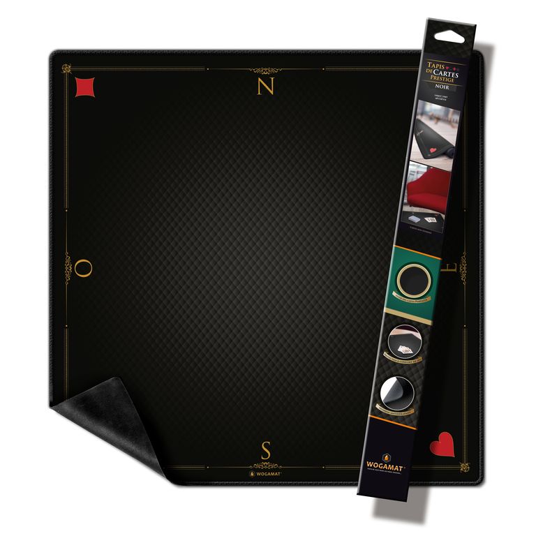 Tapis Cartes Prestige Noir (60x60 cm)