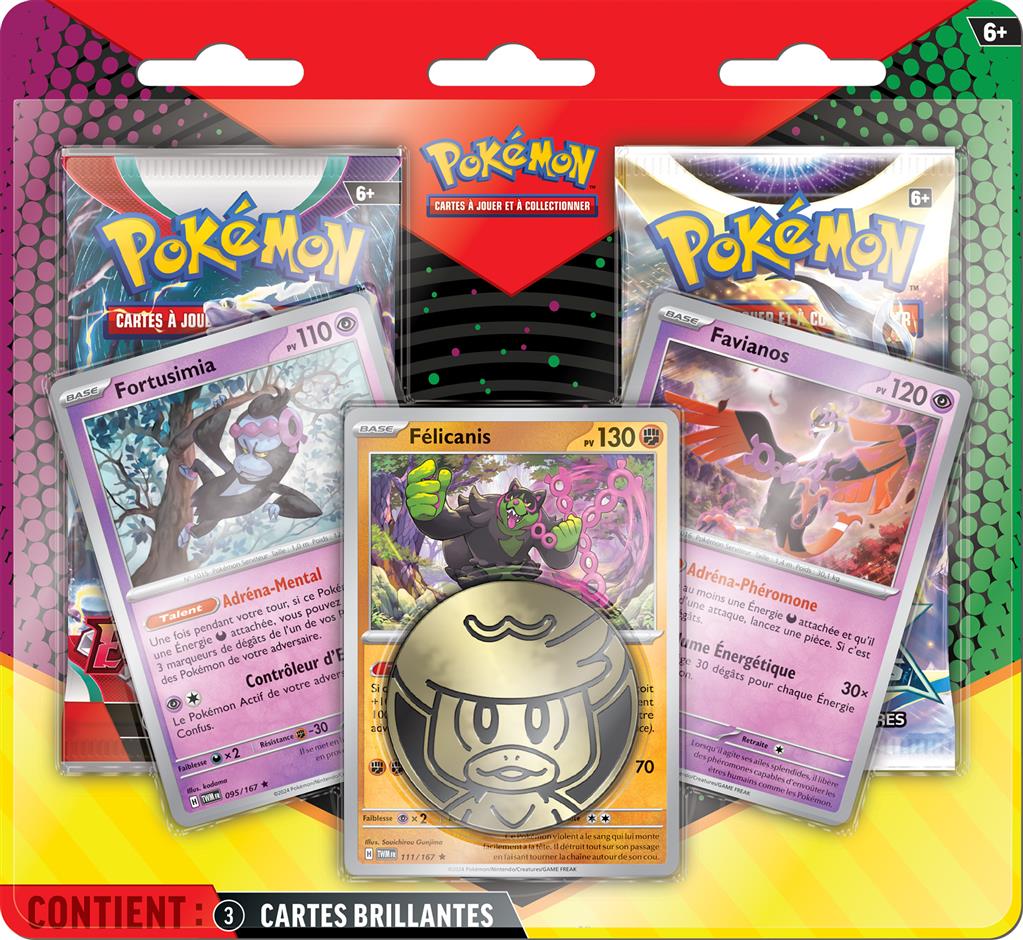 Pokémon : Pack 2 boosters Mars 2025