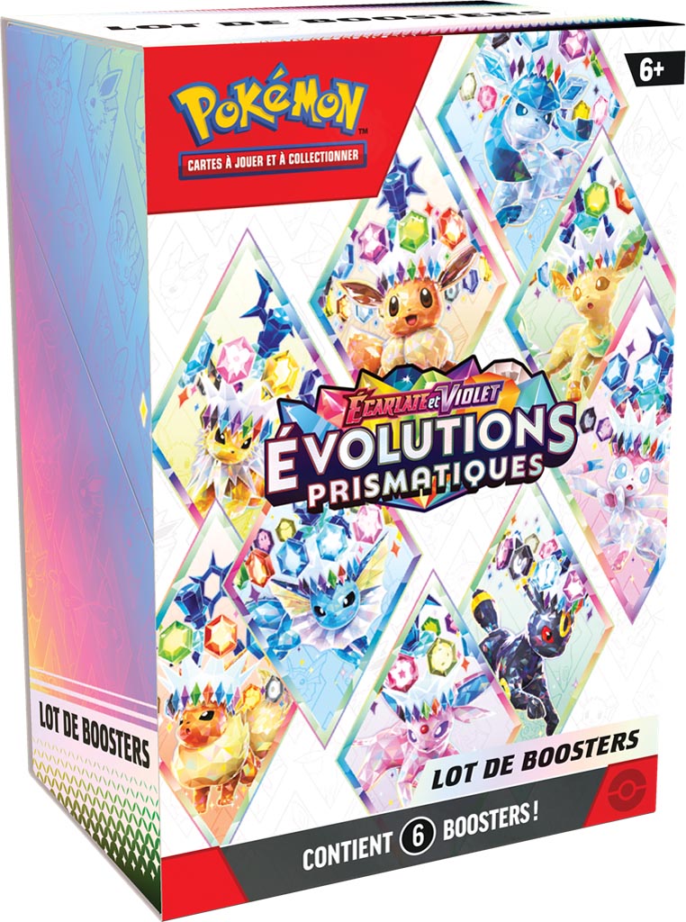 Pokémon EV8.5 : Bundle 6 Boosters Evolutions Prismatiques