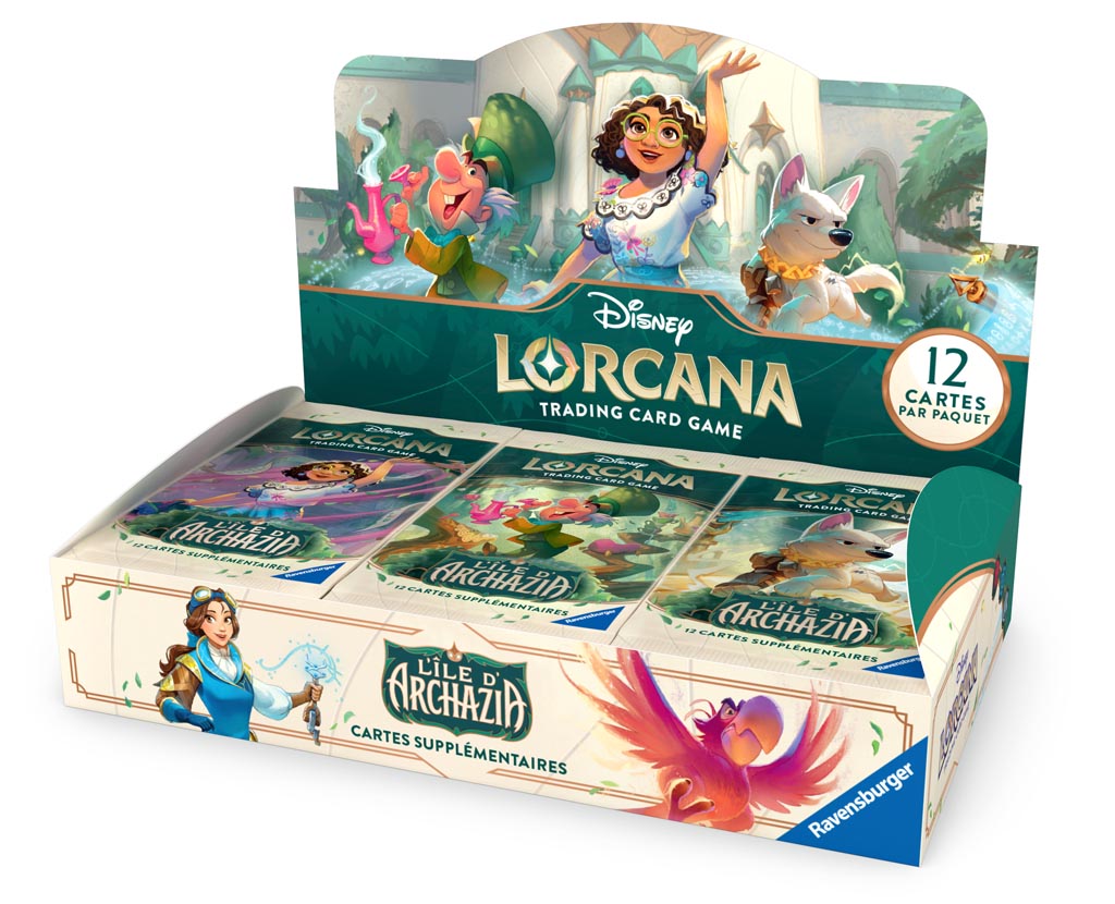 Disney Lorcana set7: Display 24 Boosters "L'ile d'Archazia"