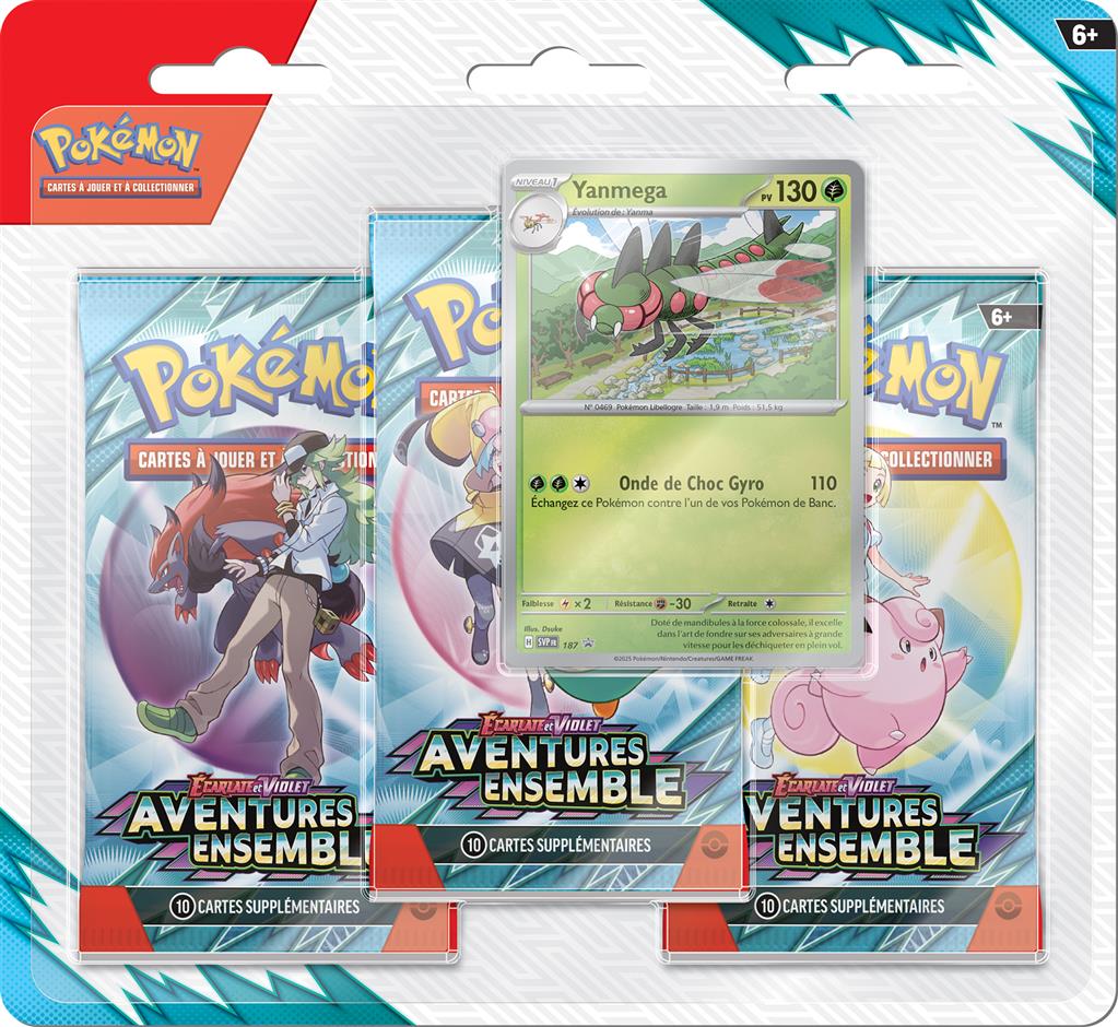 Pokémon EV09 : Pack 3 boosters "Aventures Ensemble"