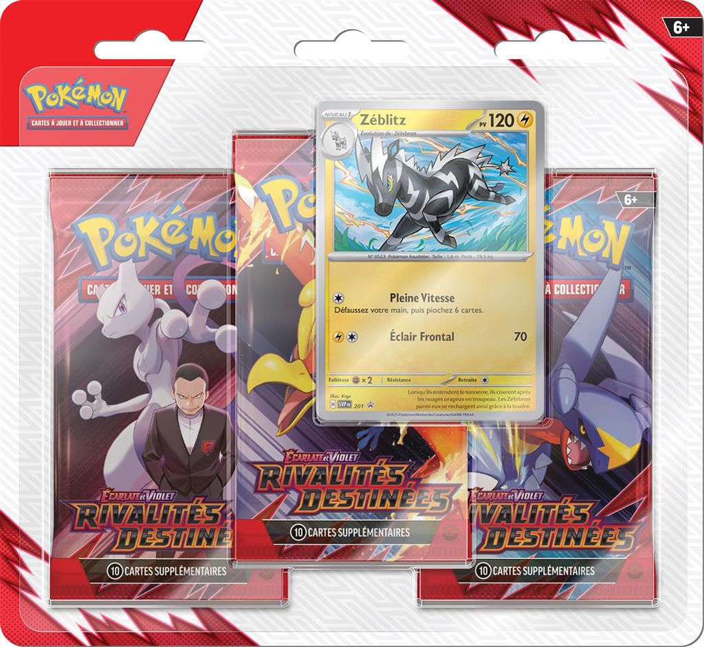 Pokémon EV10 : Pack 3 boosters "Rivalités Destinées"