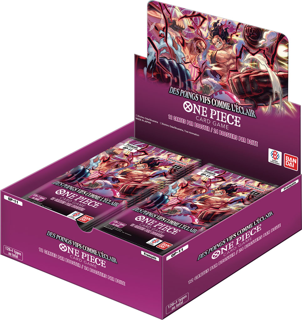 One Piece : OP11 Des poings vifs comme l'éclair Display 24 Boosters FR