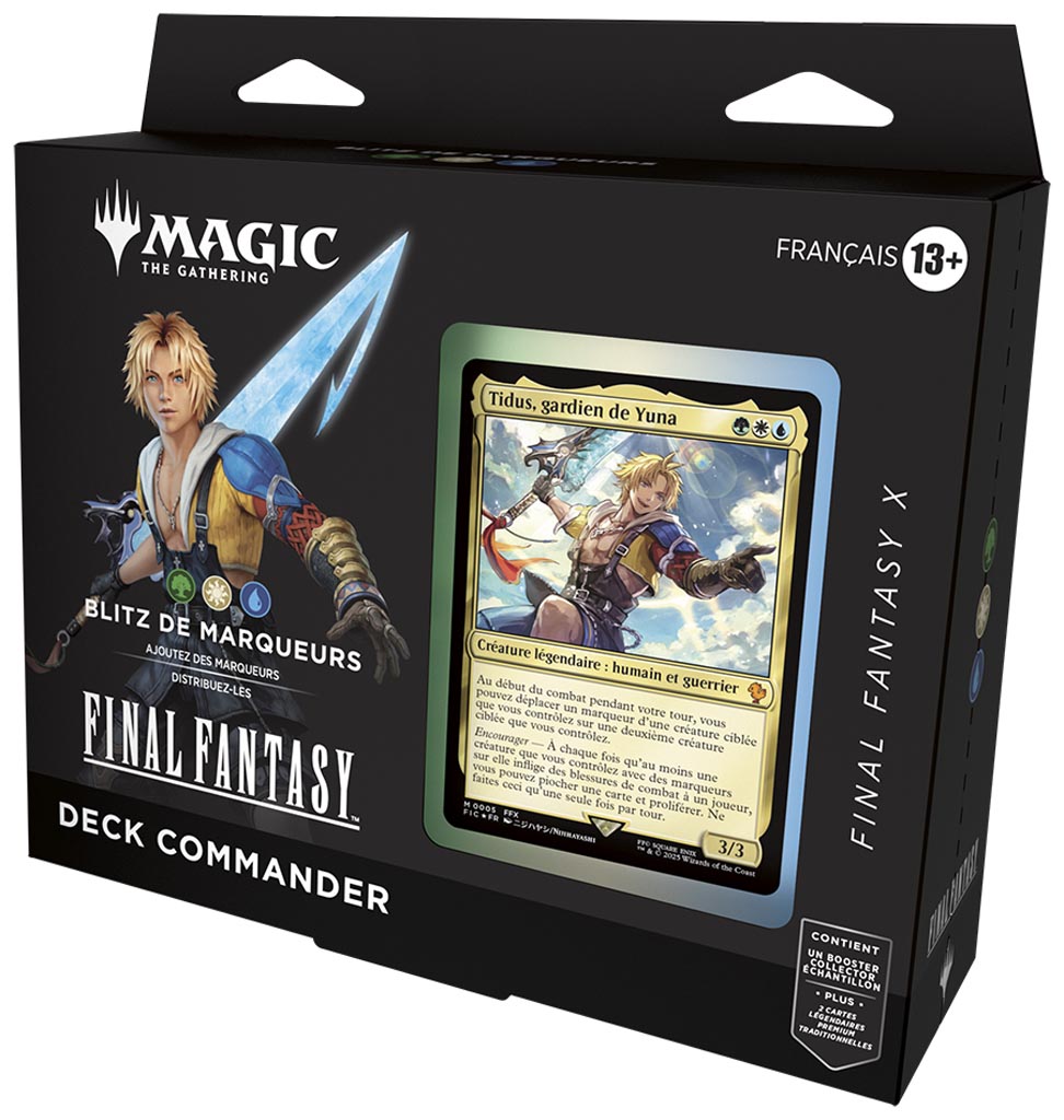 Magic The Gathering : Final Fantasy Commander "Blitz de Marqueurs" Tidus