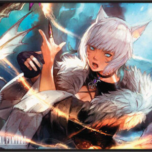 Magic The Gathering : Final Fantasy Black Stitched Playmat Premium 4 Y'shtola Rhul