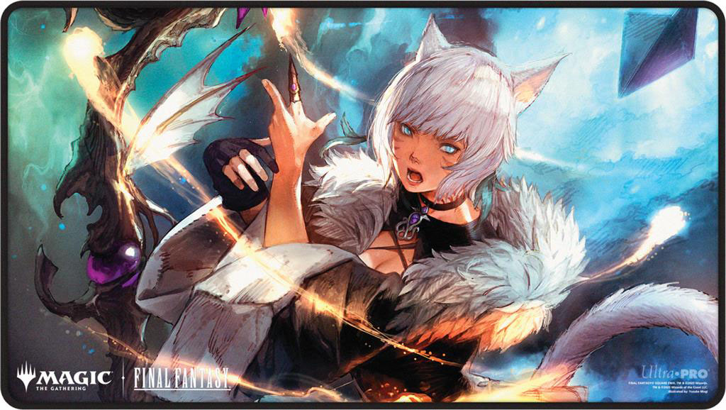 Magic The Gathering : Final Fantasy Black Stitched Playmat Premium 4 Y'shtola Rhul