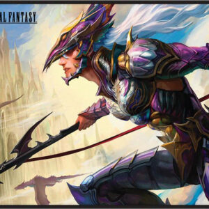 Magic The Gathering : Final Fantasy Black Stitched Playmat Premium 2 Kain