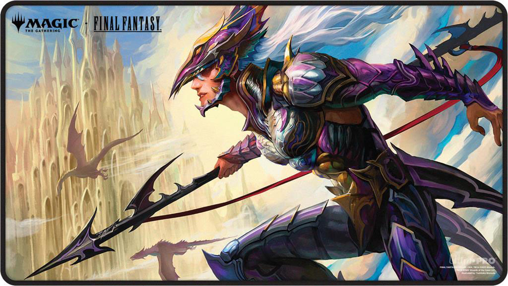 Magic The Gathering : Final Fantasy Black Stitched Playmat Premium 2 Kain