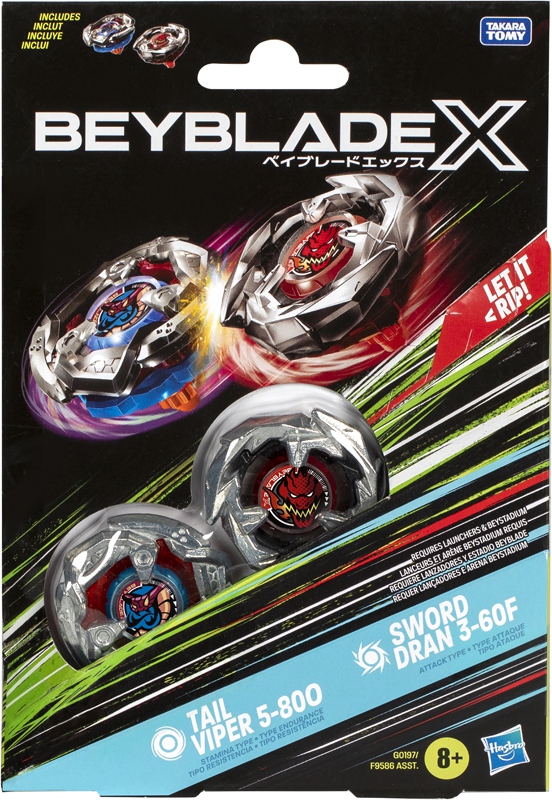 Pack 2 Beyblade Serie X (Toupie seule)
