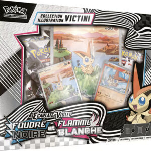 Pokémon EV10.5 : Coffret Illustration Victini Foudre Noire et Flamme Blanche