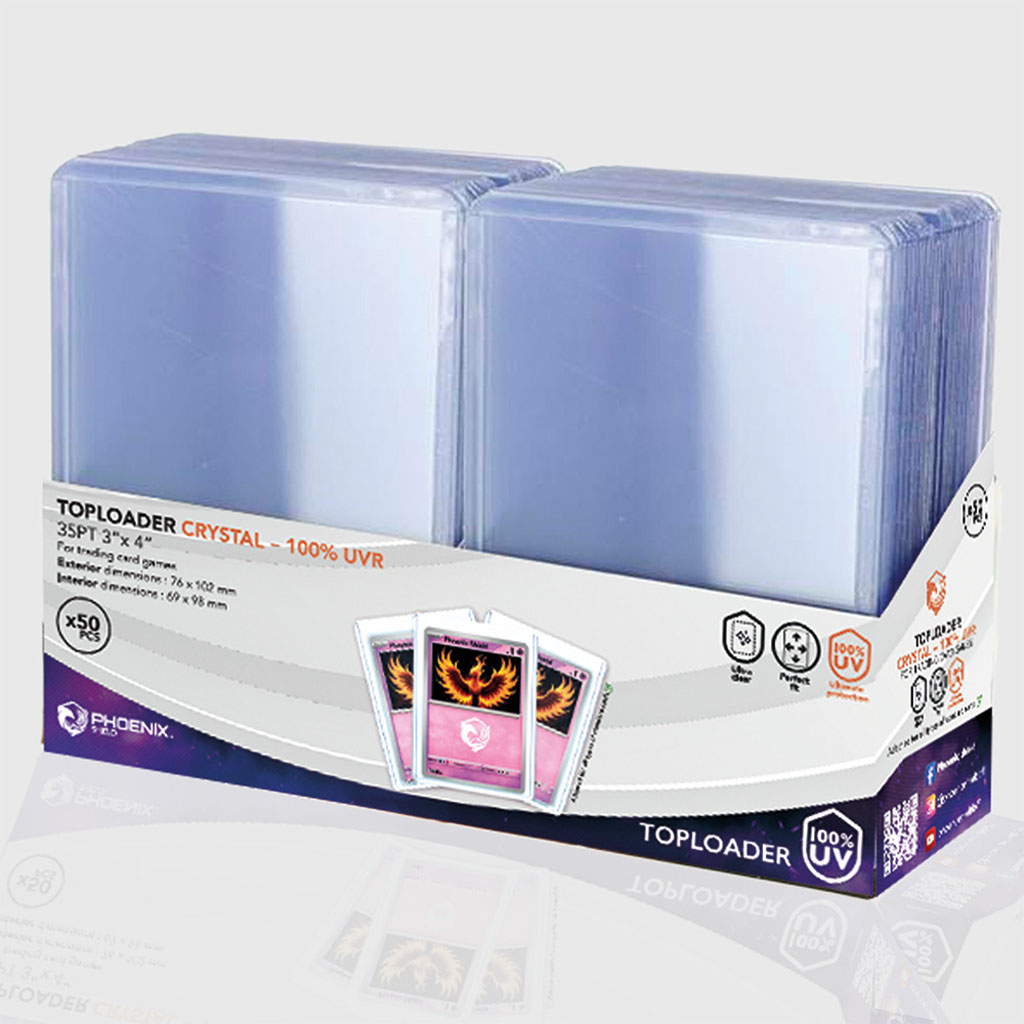 Phoenix Shield: Toploader Crystal 100% UV (x50)